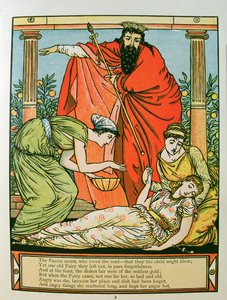 The Princess Falling Asleep, illustration for 
